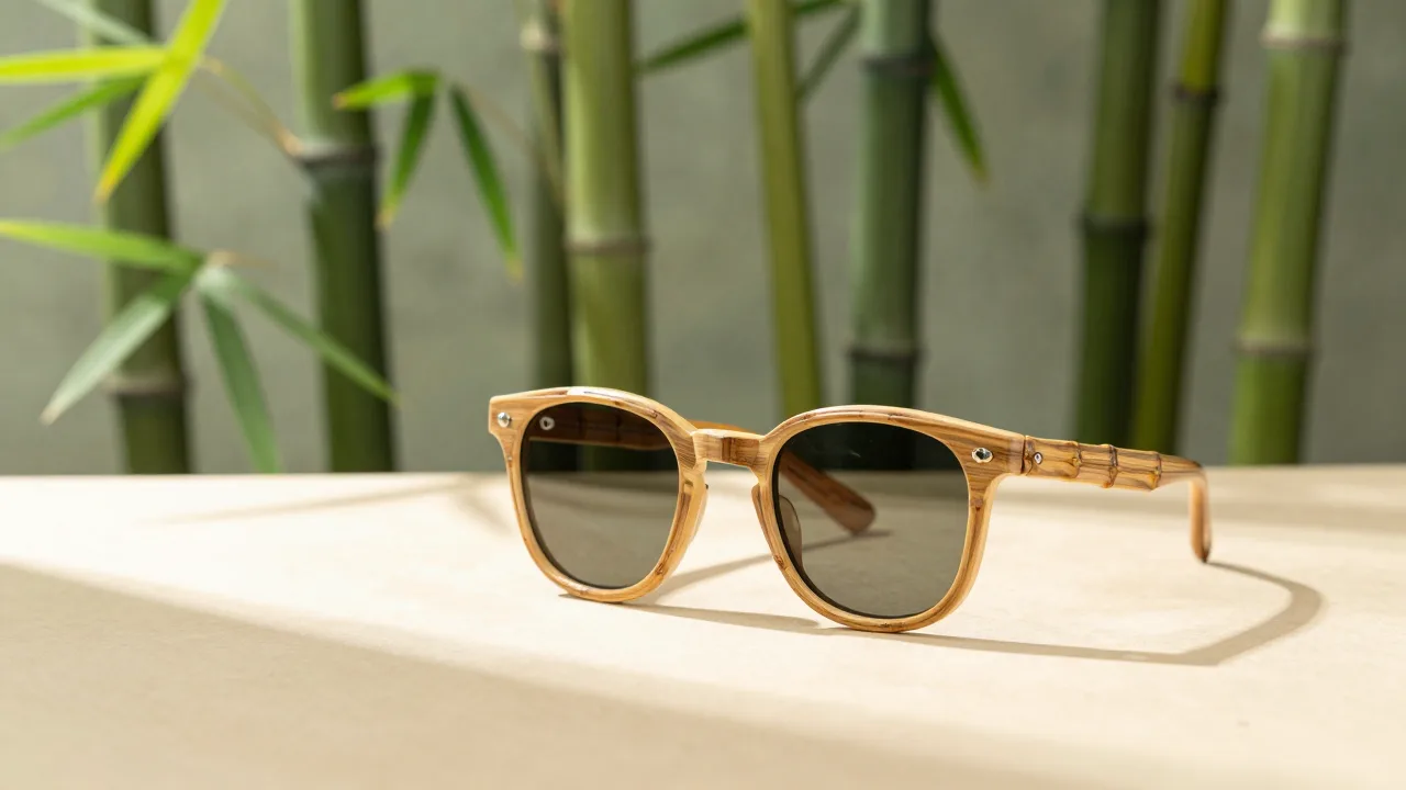 Polarised clarity, in a frame of bamboo